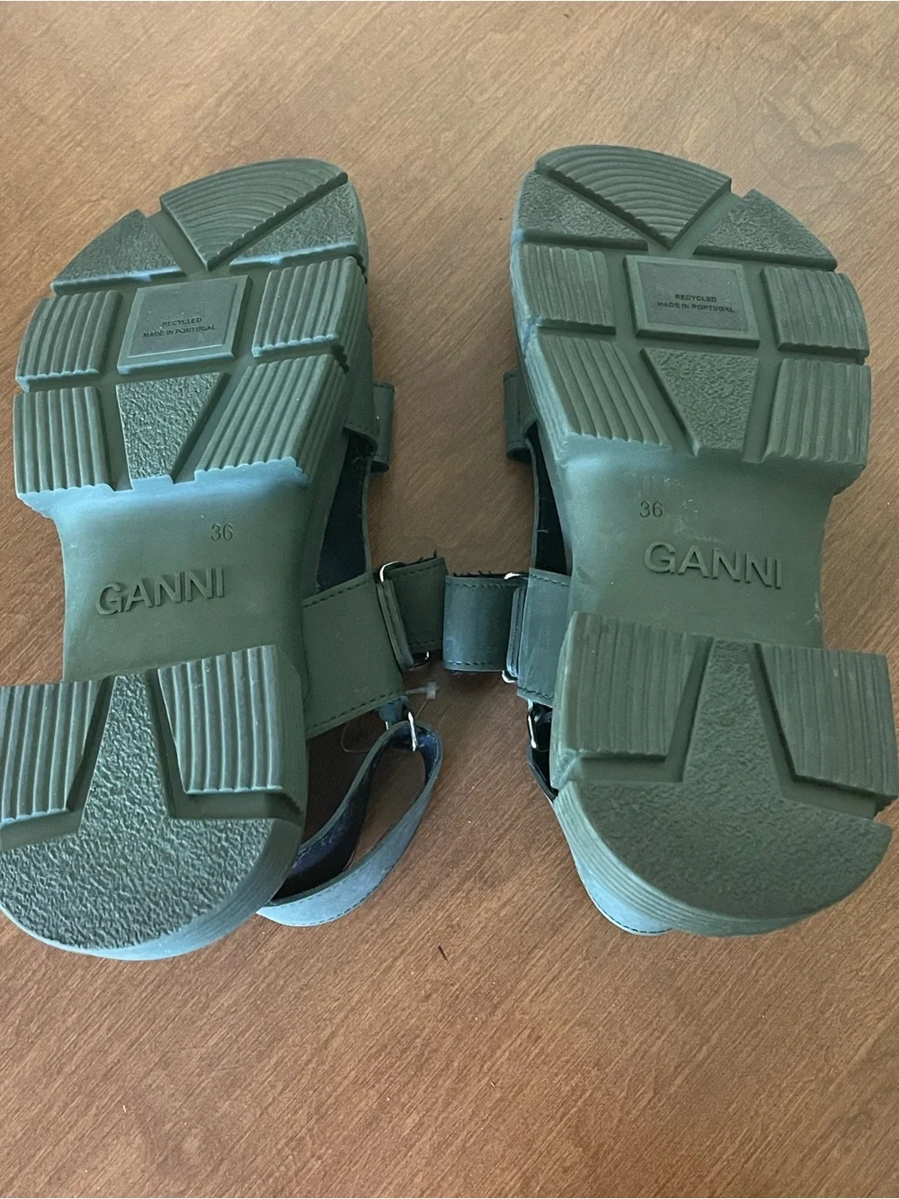 Ganni sandals muted
